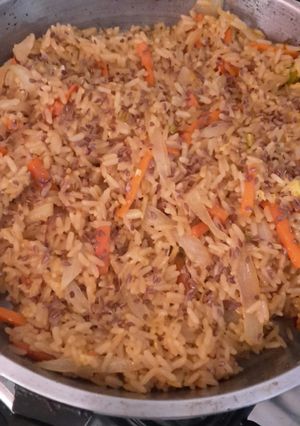 Una foto de Arroz frito con huevo