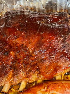 Una foto de Costillas en salsa BBQ