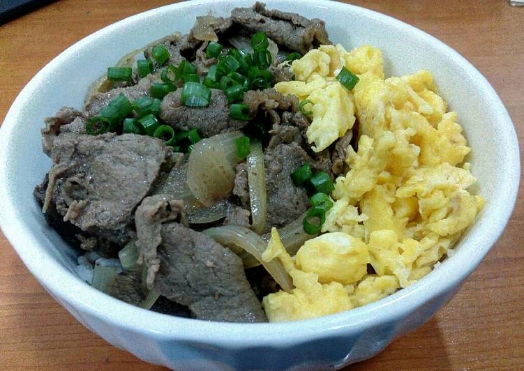 Beef bowl ala yoshinoya HALAL