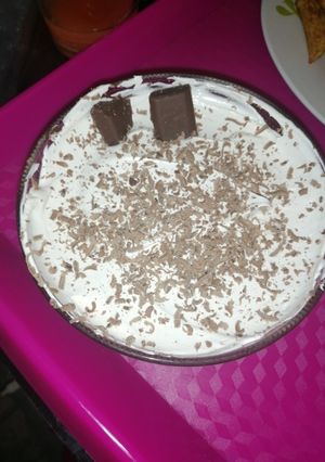 Una foto de Postre de chocolate y banana 🤤🤤