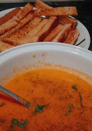 A picture of Homemade Tomato Soup.