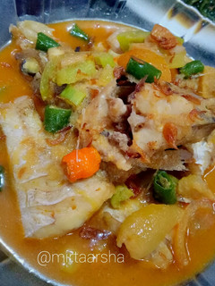 Foto resep Ikan Kerapu Kuah Asam Manis Pedas