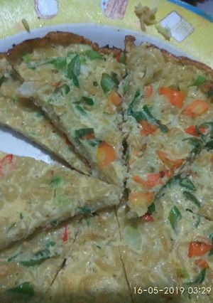 Foto resep Pizza mie telor