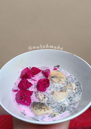 Foto resep Chia Seeds with Fruits