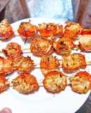 Bò cuộn nấm kim châm nướng