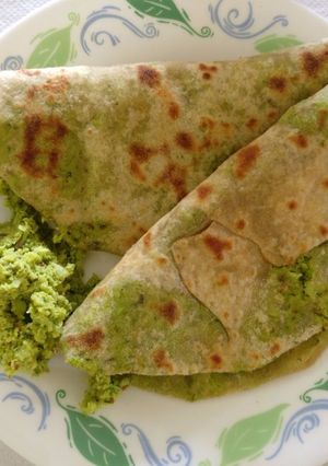 A picture of Fresh Coconut Paratha.