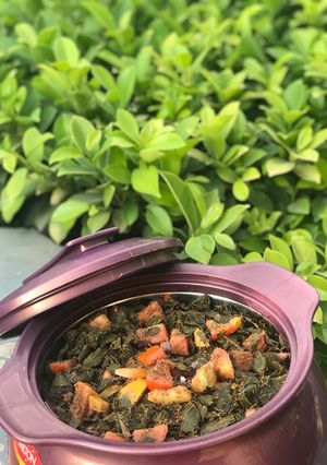 A picture of Kwadon zogale/Moringa salad.