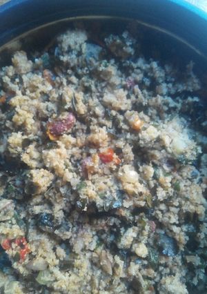 A picture of Dambun cous cous.