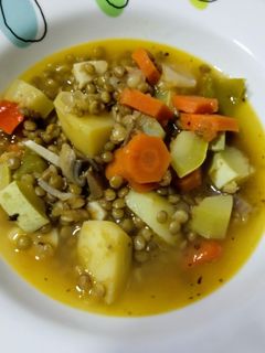 Una foto de Lentejas veganas o viudas