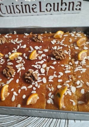 صورة لوصفة بسبوسة المندرين(اليوسفي)