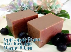 Gambar Agar-agar Prune, Beri Biru dan Anggur Hitam