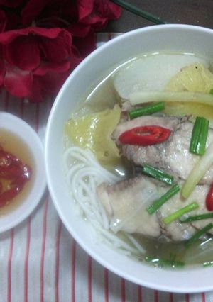Hình của món Bún cá thu.
