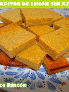 Una foto de Bocaditos de limón sin azúcar 🍋 volarán en la merienda o desayuno 😋⭐