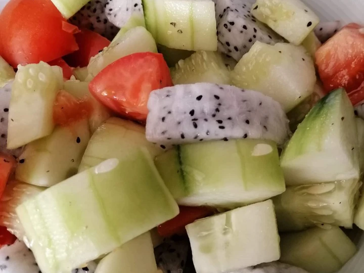 Easy Steps to Make Recipes Simple Fruit Vinegar Salad the Delicious Really Delicious.