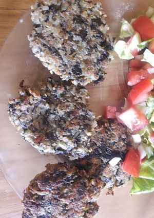 Una foto de Croquetas de arroz y acelga