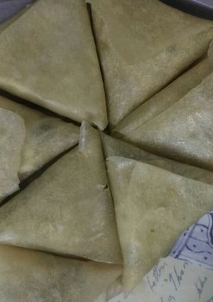 صورة لوصفة سمبوسة خضار بالجبن