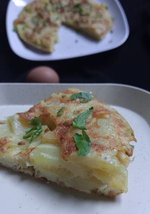 Foto resep Tortilla de Patatas (Telur dadar Spanyol)