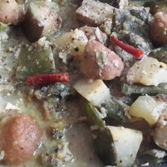 A picture of Shukto(Healthy mixed veg with lentil dumplings).