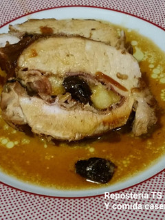 Una foto de Lomo relleno al Pedro Ximénez