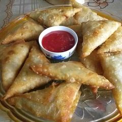A picture of One bite mini potato samosa.