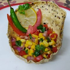 PapadKatoriCornChaat A picture of PapadKatoriCornChaat.