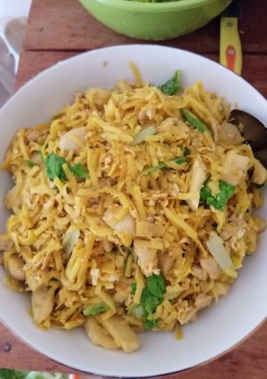 Foto resep Mie goreng sanggul black papper