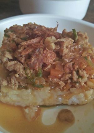 Foto resep Nasi tim ayam mpasi