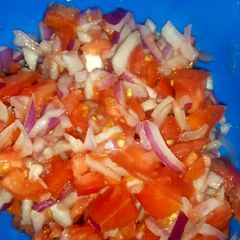 A picture of Simple kachumbar.