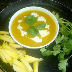 A picture of Pumpkin soup.