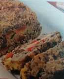 Pan de carne con corazón de aceitunas