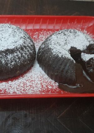 A picture of No bake choco lava cupcake.