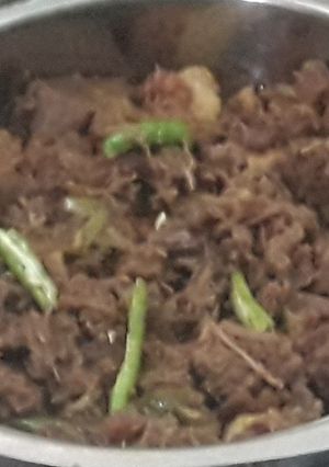 A picture of Mutton tikak karhai.