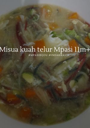 Foto resep Misua kuah telur Mpasi 11m+