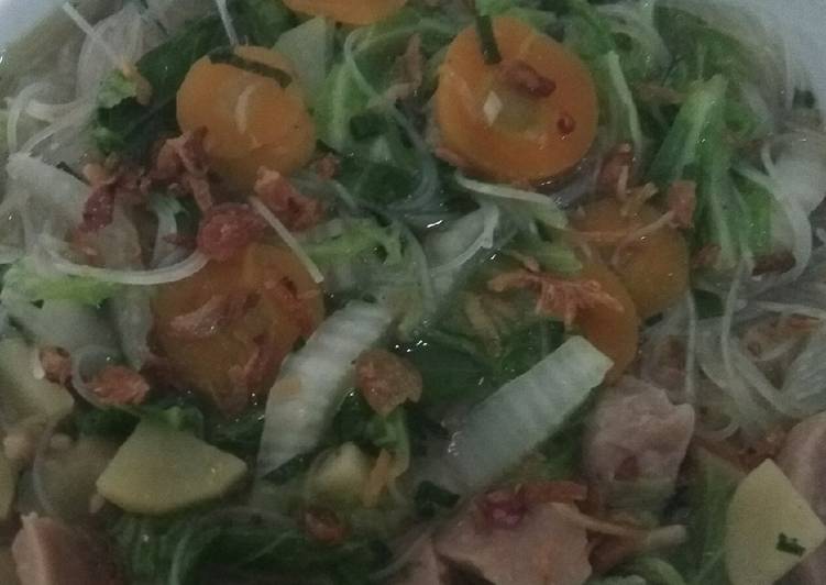 Sub Sawi Putih dan Soun