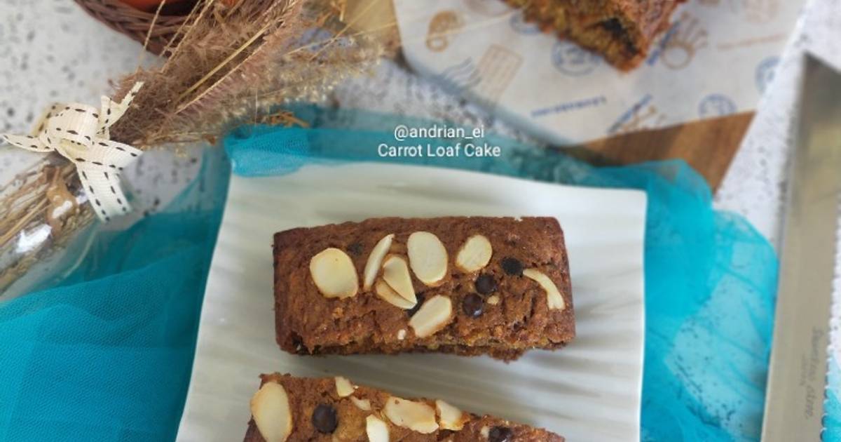 Resep Carrot Loaf Cake (No Mixer 1 Telur) oleh Bunda Ei Cookpad
