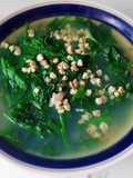 Canh rau MỒNG TƠI nấu hến