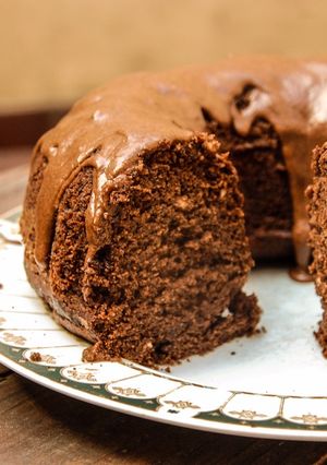Una foto de Cake de banana y chocolate