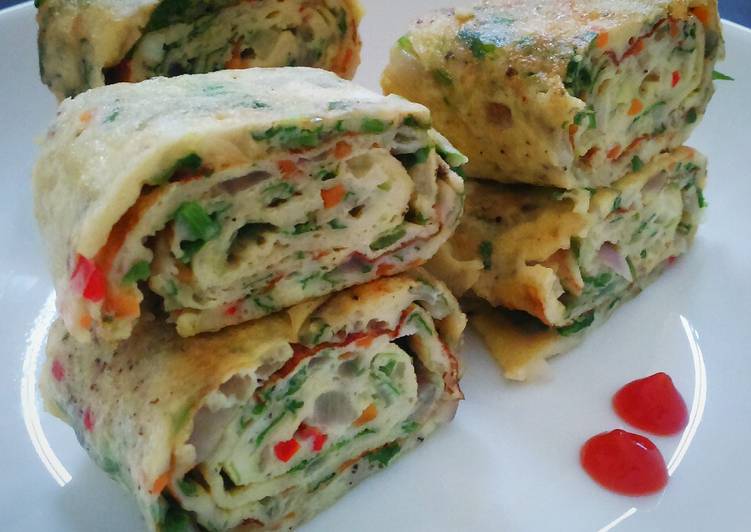 Recipe of Super Quick Homemade Omlette rolls