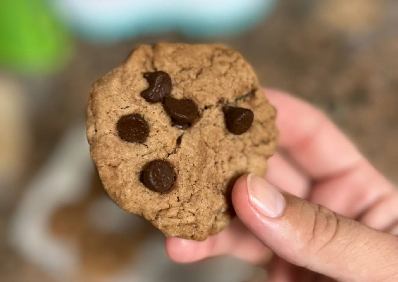 Cookies de chocolate en freidora de aire (sin huevo)