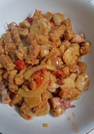 Foto resep Cumi bakso tempe balado