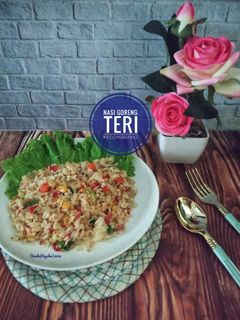 Foto resep 446. 🍛 Nasi Goreng Teri kecombrang