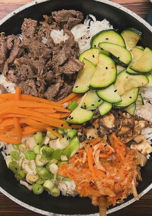 A picture of Beef Bibimbap.