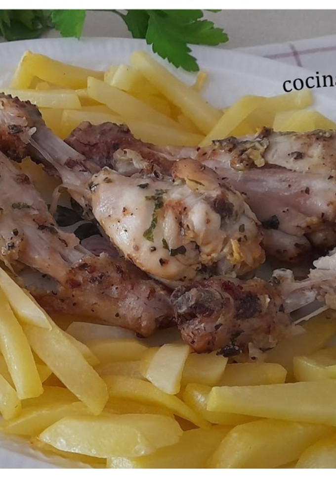 Una foto de Pollo a la mostaza en airfryer