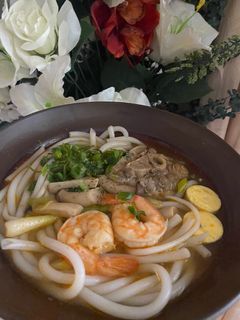 Hình của món Bánh canh tôm giò heo.