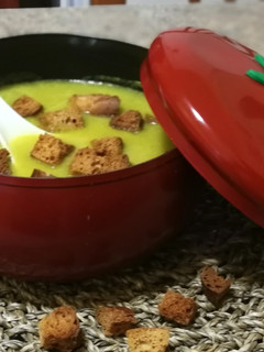 Una foto de Crema de espárragos trigueros