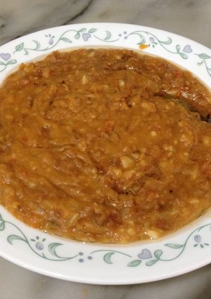 A picture of Egyptian Fava Bean Dip (Foule Medammes).