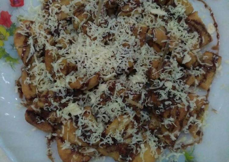 Pisang Goreng coklat keju crispy