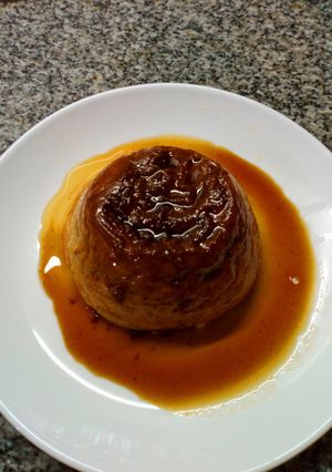 Una foto de Flan de banana light en taza!