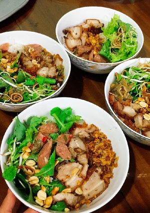 Hình của món Bún mắm nêm Đà Nẵng.