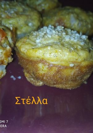 Φωτογραφία της συνταγής Αλμυρά μάφινς με ελιά και κρεμμύδι